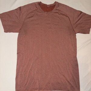 Lululemon Striped Red Men's Swiftly Tech Shirt